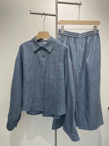 ブルネロクチネリ　BRUNELLO CUCINELLI レディース　セットアップ　2点　ブラウス　ロングスカート　膝丈　S-L　サイズ選択可能　4069