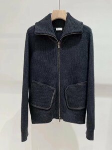 Brunello Cucinelli　ブルネロクチネリ　レディース　ニット　アウター　厚めカーディガン　カシミア　ハイネック　サイズ選択可能　1920