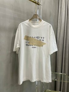 送料無料　マルタンマルジェラ　Maison Margiela　メンズ　Tシャツ　文字ロゴ　半袖　丸首　1698-50