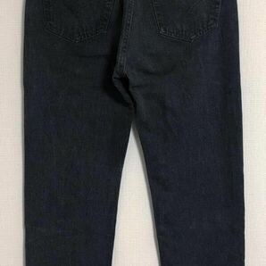 激レア☆ レングス30 先染め ブラック USA製 90s LEVI'S リーバイス 501 黒 デニム パンツ W33 505 66 ビッグE ヴィンテージ 60s 50s 80s の画像3