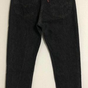 激レア☆ レングス30 先染め ブラック USA製 90s LEVI'S リーバイス 501 黒 デニム パンツ W31 505 66 ビッグE ヴィンテージ 60s 50s 80s の画像3