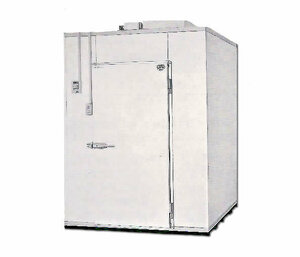 16-2 prefab refrigerator *1.0 tsubo * Hitachi * cooling unit /0.8 horse power * one body / ceiling . type /RU-R8MF1/ single phase 100V* middle temperature set 