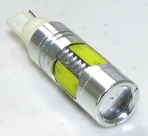 T10 T16 LEDバルブ ホワイト シングル ウェッジ 全長51mm 電球 スモール バック 白 プロジェクター レンズ 爆光 2 使用品 同梱不可_画像2