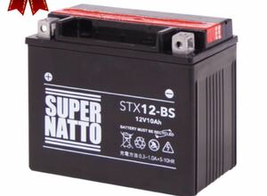 スーパーナットバッテリー　YTX12-BS互換 STX12-BS スーパーナット バイクバッテリー コスパ最強 密閉型 密閉 