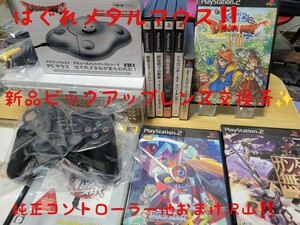 PS2 プレステ2 薄型90000 新品ピックアップレンズ交換済 円周キズ対策済 メンテ保証 コントローラー付 ロックマンドラクエ計10本即決特典！