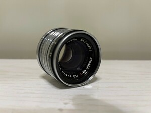 Nikon Nikkor-H*C 50mm f/2 l39 Nikon single burnt point lens film camera lens 