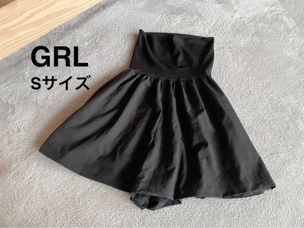 未着用　GRL ショートパンツ[at1521] 黒ブラック　スカート　グレイル