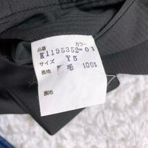 【16673】 訳あり品 ノーブランド メンズスラックス ブラック 黒 ビジネスパンツ サマースラックス スーツ ストライプ Y5_画像4