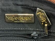 ヴィンテージ Yves Saint Laurent イヴ・サンローラン ショルダーバッグ ポシェット レザー 斜め掛け ブラウンYSL ビンテージ vintage_画像9