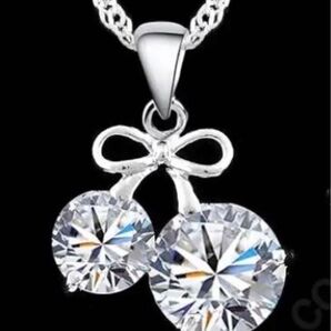 最新作☆大特価☆ダイヤモンドCZイタリーネックレス☆シルバー925