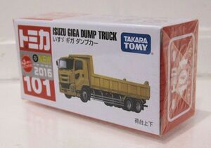 トミカ No.101 いすゞ ギガ ダンプカー（新車シール付き）