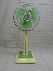 cc008* National F-30S1M electric fan /30 centimeter living for ./ green / large electric fan / Showa Retro /3 sheets wings root /200