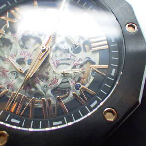 SONNEゾンネ ハオリ 難有品 自動巻き腕時計 H026BKPG-BK №2671の画像7