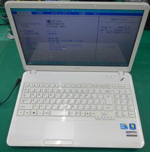 【中古ノート】NEC Lavie PC-LS550CS6W　LS550/CS6W　Corei5-2.53G RAM：4G 光学：DVDマルチ 画面：15.6型光沢 無線：あり 再生用・部品用!