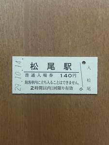 JR東日本 総武本線 松尾駅（平成29年）