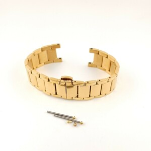 20mm ポリッシュ イエローゴールド 腕時計 凹型 社外品 ブレスレット 【対応】 カルティエ パシャ38 Cartier
