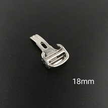 18mm　腕時計 交換用 社外品 Dバックル 留め具　　シルバー 【対応】 カルティエ タンク等 Cartier_画像1