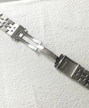 22mm 腕時計 修理交換用 ブレスレット 5連 シルバー フラットエンド 【対応】ブライトリング BREITLING 社外互換品_画像6