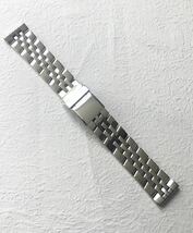 22mm 腕時計 修理交換用 ブレスレット 5連 シルバー フラットエンド 【対応】ブライトリング BREITLING 社外互換品_画像1