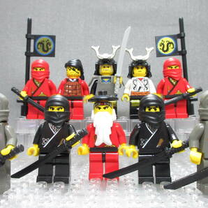 LEGO★正規品 将軍 忍者 ミニフィグ 10体 武将 戦国 侍 若 同梱可能 レゴ お城シリーズ キャッスル キングダム 兵士 ナイト 騎士 甲冑の画像1