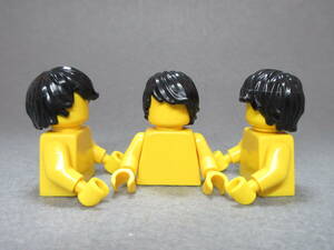 LEGO★23 正規品 髪の毛 3個 同梱可能 レゴ シティ 街の人 男 女 子供 女の子 男の子 ヘアー カツラ 被り物 髪