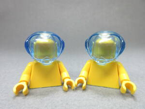 LEGO★307 正規品 宇宙ヘルメット 2個 同梱可能 レゴ シティ タウン 男 女 子供 女の子 男の子 ヘアー 被り物 髪 帽子 アクア スペース