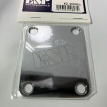 1円スタート 新品未使用 ESP ネックセットプレート ESP Chrome_画像4