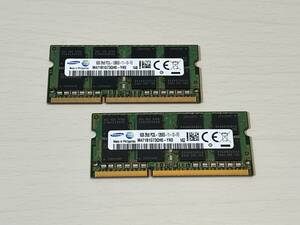 中古 Samsung メモリ PC3L-12800S DDR3 8GB 2枚セット 計16GB