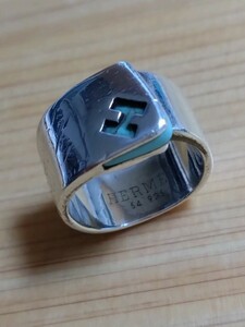 HERMES( Hermes ) серебряный 925 сладости кольцо бирюзовый цвет : оттенок серебра печать :925 отображать размер :54