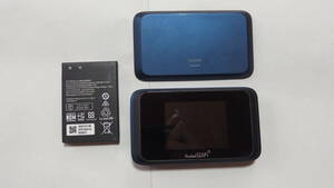 SoftBank Rakuten設定済 SIMフリー TVチューナー内蔵 モバイルルーター Pocket Wifi 502HW ネイビーブルー HWABK1 動作品