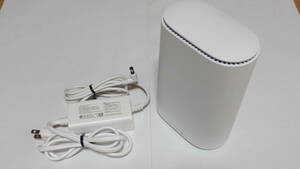 au・UQ Simフリー Speed Wi-Fi HOME 5G WiMaxホームルーター L11 ホワイト ZTR01SWU 動作品 ネットワーク利用制限の判定まる判定