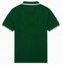 新品メンズポロシャツFREDフレッドペリー半袖Tシャツダブルライン緑L_画像2