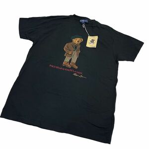 希少 USA製 デッドストック ラルフローレン ポロベア Tシャツ S 黒