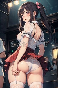 b1046【一点モノ】A4サイズ 美女 ポスター 高画質 アート イラスト コスプレ 同人 アニメ 美少女 水着 下着 制服 巨乳 美尻 美乳 かわいい