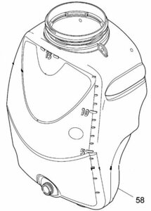 マキタ makita 18V 充電式 噴霧器 MUS156DZ 用 薬剤タンク１５Ｌ MR0A131433 部品 修理 パーツ 噴霧機 農薬 散布 農業 畑 ふんむき