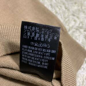 極美品 グッチ【大人気モデル】 GUCCI ニット セーター トップス インターロッキング 刺繍 ロゴ ウール メンズ ブラウン サイズMの画像8