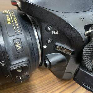 Nikon ニコン D5200 デジタル一眼レフカメラ レンズAF-S NIKKOR 18-55mm DX セット 動作確認済みの画像5