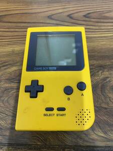 任天堂 Nintendo ニンテンドーゲームボーイポケット ゲームボーイ GAME BOY pocket イエロー MGB-001 通電確認済み　現状品　電池なし
