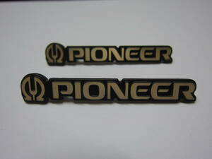PIONEER 　パイオニア　　スピーカー　　エンブレム　 　5.6cm　　　アルミ製　　２個