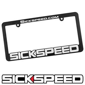 SICKSPEED ナンバーフレーム ホワイト USDM JDM HDM シックスピード US仕様 スタンス ライセンスフレーム 白の画像1