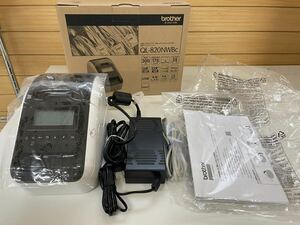 美品【Brother/ブラザー QL-820NWB ラベルプリンター 感熱 高速印刷 高耐久オートカッター】店舗用品 M06222