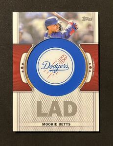 Mookie Betts Topps Team Logo Patch Dodgers Relic #TLP-MB ムーキー ベッツ 大谷翔平 チームメイト パッチ