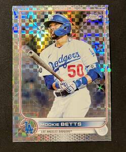 Mookie Betts Topps Chrome Xfractor Refractor #100 Dodgers ムーキー ベッツ ドジャース 大谷翔平 チームメイト リフラクター 