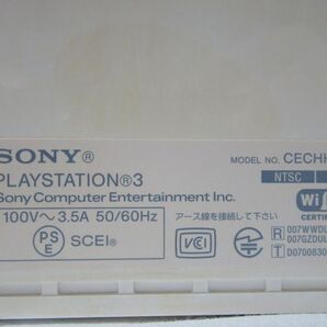 【ジャンク】SONY ソニー PlayStation3 プレイステーション3 PS3 CECHH00 ホワイトの画像9