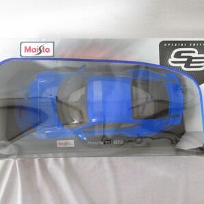 【未開封 美品】MAISTO 1/18 PORSCHE 911 GT3 ブルー ポルシェ マイストの画像2