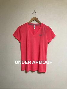 【新品】 UNDER ARMOUR LOOSE HG THREADBORNE アンダーアーマー ヒートギア Vネック Tシャツ ウェア サイズMD レディース 半袖 1289650