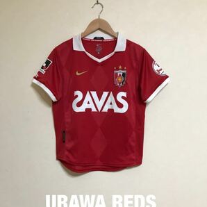 【美品】 NIKE URAWA REDS ナイキ 浦和レッズ 2010 ホーム ユニフォーム トップス サイズBOYS:140(S) 日本製 赤 半袖 Jリーグの画像1