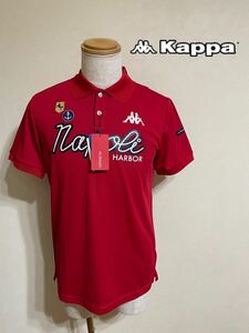 [ новый товар ] kappa ITALIA GOLF Kappa Италия Golf одежда нашивка dry рубашка-поло красный размер L короткий рукав красный Phoenix KG912SS411