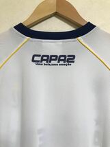 ATHLETA CAPAZ アスレタ トレーニングウェア ドライ Tシャツ サッカー トップス サイズS 半袖 白 紺_画像3