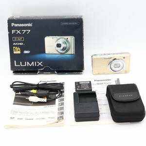 パナソニック デジタルカメラ LUMIX FX77 レオパードゴールド DMC-FX77-N　#240402_FH1HB001374